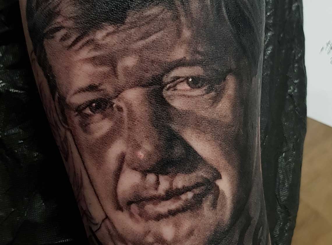 Papa Portrait Tattoo